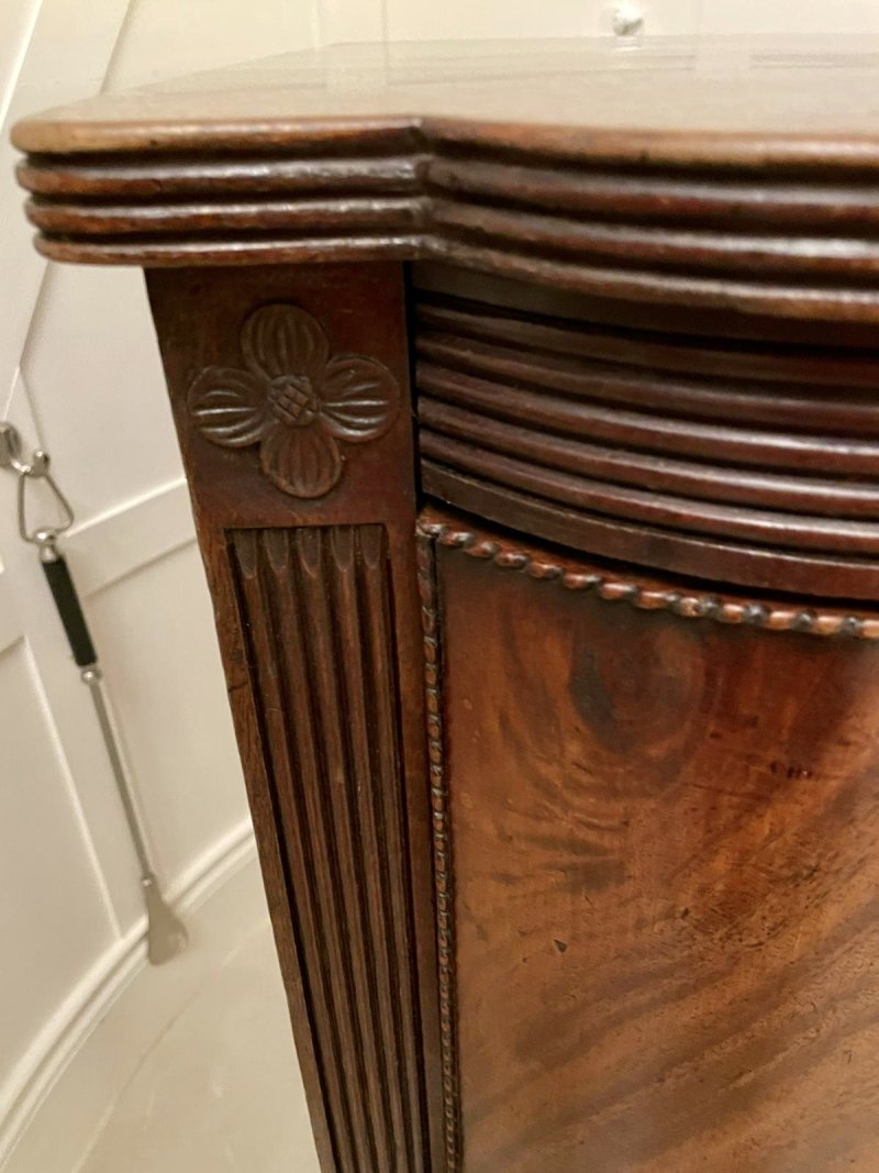 Antique George III Quality Figured Mahogany Breakfront Sideboard - Image 11